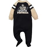 NFL New Orlean Saints Equipo Sleep And Play Footies, 0-3 Meses