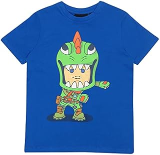Fortnite Crew Neck T-Shirt for Girls, Flossing Rex Print, 100% Cotton, Official Merchandise, Ages 7 to 15