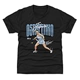 500 LEVEL Jelena Ostapenko Player Name Youth Shirt (Tri Black, 8Y Medium)