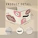 Evcprz Trendy Pink Leopard Print Lucky 8 Ball Lip Leopard Storage Bin Box with Handles, Y2 Preppy Cheetah Print Foldable Clothes Toys Books Storage Basket Organizer Toybox for Girls Room Dorm