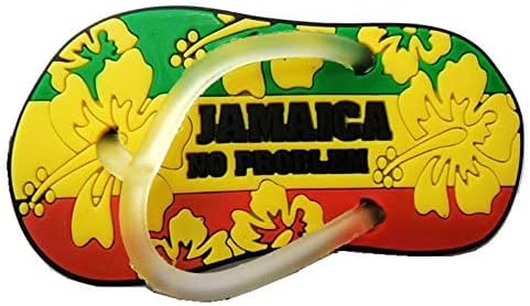 WorldCare® Jamaica Chinelos Silicone Turismo Lembranças Imã de Geladeira Adesivos Magnéticos Decortion