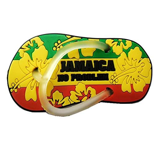 WorldCare® Jamaica Chinelos Silicone Turismo Lembranças Imã de Geladeira Adesivos Magnéticos Decortion