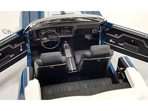 Modelo Chevrolet Chevelle Convertible 1970 1:18 Azul miniatura 3