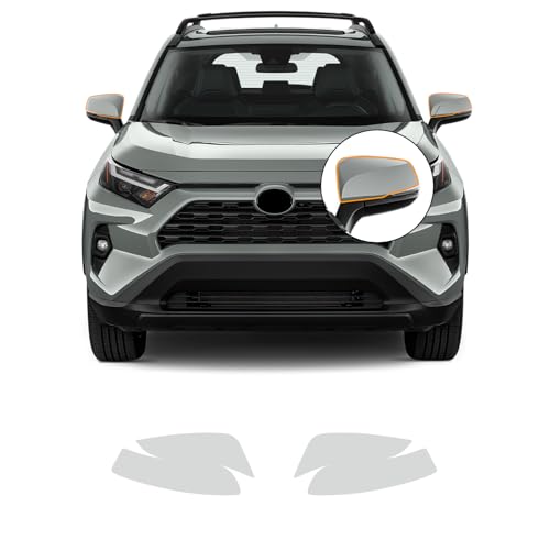 FDAIUN for Toyota RAV4 Hybrid 2019-2024 PPF Clear Car Pre-Cut Paint Protective Film TPU Self Adhesive Rainproof Waterproof HD Scratch Exterior Accessories (Rear View Mirror)