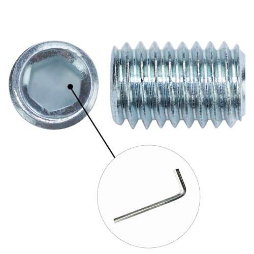 Premium Madenschrauben - M5x5-20 Stück - Wurmschrauben Innensechskant-Antrieb - Madenschraube - Sechskantschraube - Gewindestifte mit Kegelkuppel - rostfrei