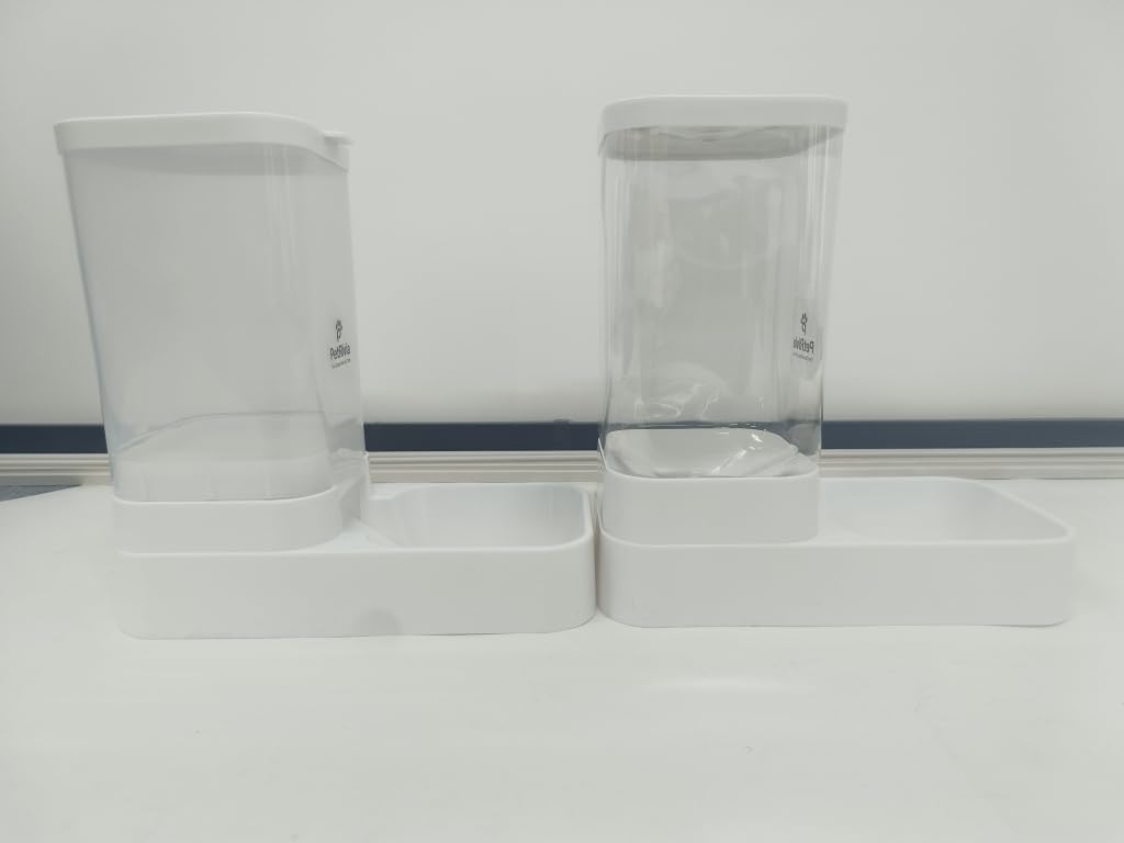 Comedero automático para gatos y dispensador de agua, juego de cuencos de agua y comida para perros, comedero de gravedad para gatos, dispensador automático de agua para perros, estación de