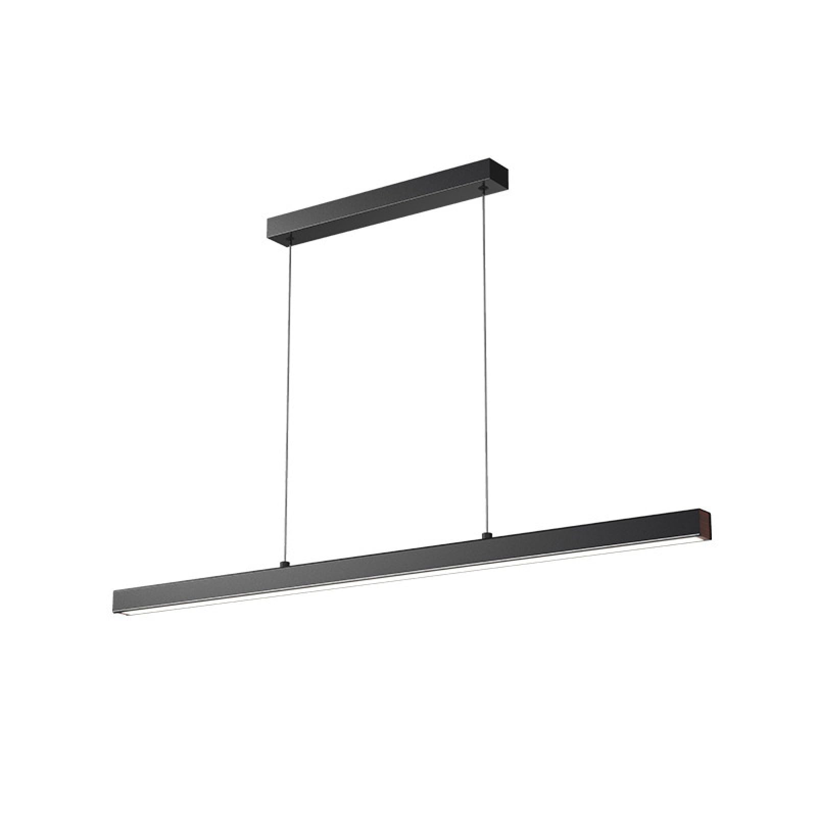 KXEcoLife Linear LED Chandelier, Adjustable Pendant Light for Pool Table, Kitchen Island Ceiling Fixture, Tri-Color Hanging Lighting Dining Room & Office, Modern Illumination