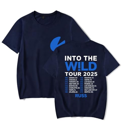 Russ Into The Wild Tour 2025 Harajuku T-Shirt Summer Men/Women Streetwear Tshirt Shirt Short Sleeve
