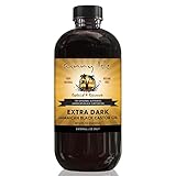 Sunny Isle Extra Dark Jamaican Black Castor Oil 8oz - PET Plastic Bottle | 100% Natural High Potency Treatment for Hair, Scalp