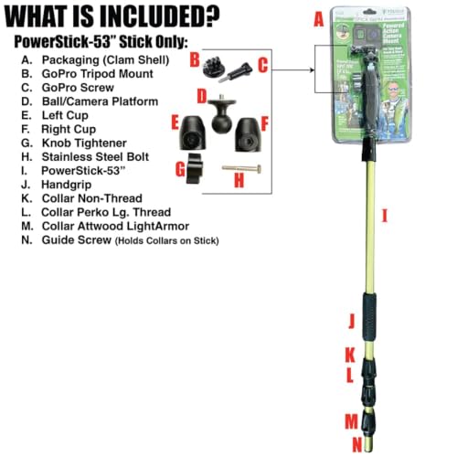 YOLOtek aquastickpower GoPro Mount para barcos y vídeos de pesca sin agotar la batería 7