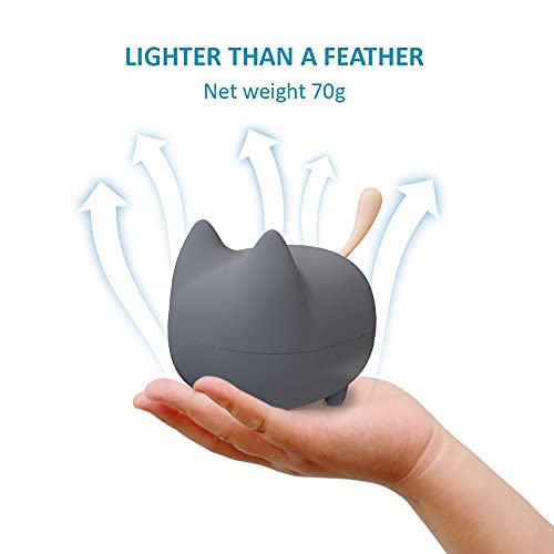 Gingo Portable Bluetooth Speaker, Mini Wireless Speakers With Clarity Stereo, Built-In Mic, Super Bass, Powerful Rich Room-Filling Sound, Cute Pet Mini Bluetooth Speaker Subwoofer (1-Gray) #TOP6