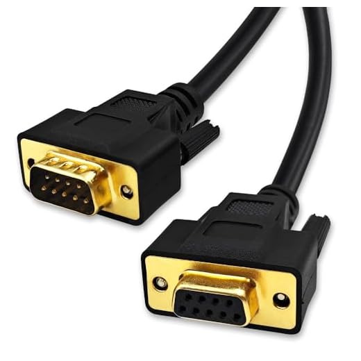 6.6 Feet DB9 Female to Male Cable