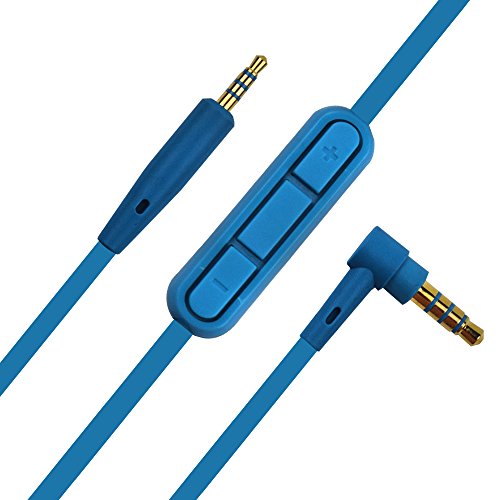 Replacement Audio Cable Inline Mic/Remote Control Cord Compatible With Bose Quietcomfort 25/35/Qc25/Qc35 Bose Oe2/Oe2I/Ae2 Headphones (Blue) #TOP5