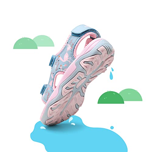 Dream Pairs Boys Girls Sdas226K Fashion Athletic Summer Sports Sandals Pink/Blue/Flamingo Size 1 Little Kid #TOP3