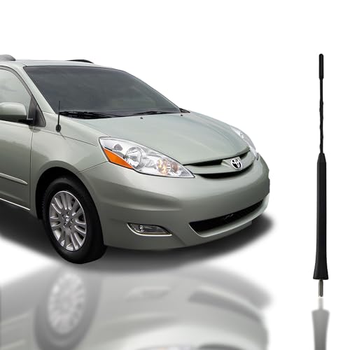 Antenna Mast for Toyota Sienna 2004-2015 | Black Automotive Antenna Replacement for Cars | Trucks & SUV - AM FM Radio Compatible | Car & Truck Exterior Accessories for Men & Women, 9