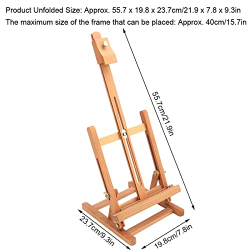 Wooden Easel H-Frame Tabletop Display Painting Set Artist Painting Party Tripod Easel Tabletop Holder Stand Drawing Board for Kids Adults - Image 4