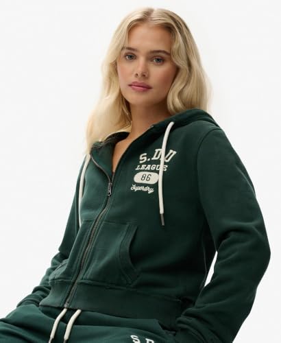 Sweat shirt Superdry Sweat à capuche zippé court et décontracté Athletic Essentials US 12 - vue 4