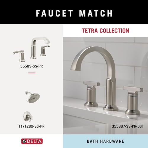DELTA Faucet 78908-SS Tetra 8 in. Hand Towel Bar Bath Hardware Accessory in Stainless Steel by DELTA - Image 5