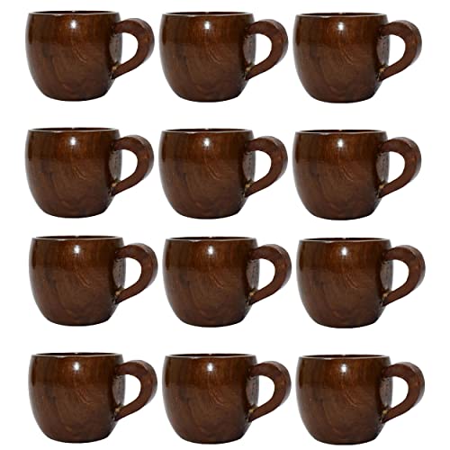 Tazas De Madera Natural Tazas Con Taza De Té De Mano Taza De Agua De Leche De Jugo De Leche Para El Hogar Cover