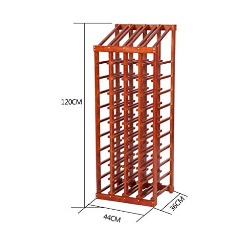 Mueble para vino 44 botellas madera maciza miniatura 2