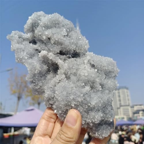 Cluster de quartz en cristal de roche naturel pour décoration de bureau 100-200g - 6