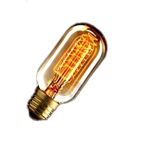 Shina - Bombilla de filamento Edison Radio, bombilla luz antigua, nostalgia E27, T45