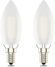 E14 Dimmable Led Candle Bulb,SES Small Edison Screw,6W Equivalent 60w, Warm White 2700K,Pack of 2