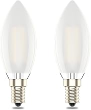 E14 Dimmable Led Candle Bulb,SES Small Edison Screw,6W Equivalent 60w, Warm White 2700K,Pack of 2