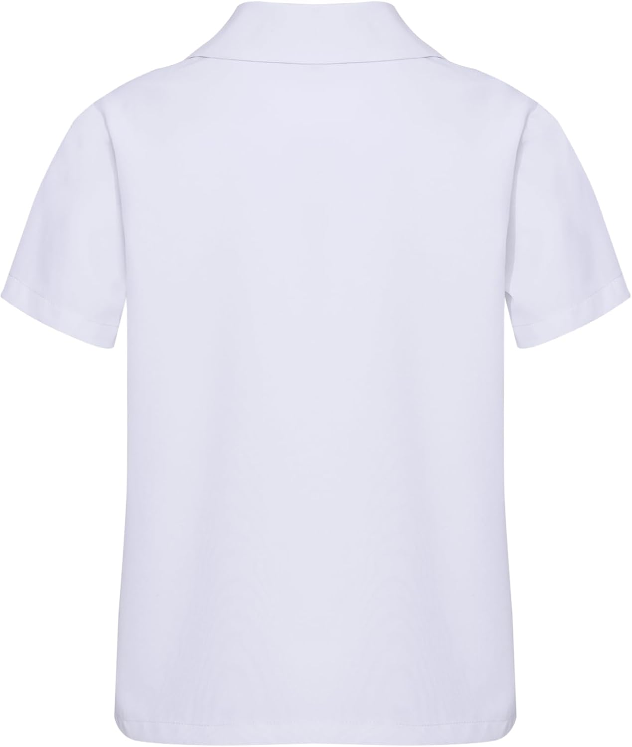 Freebily Girls' School Uniform Short Sleeve Polos Shirts Button Down Schoolgirl T-Shirt Summer Tops