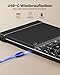 ProtoArc Faltbare Tastatur Beleuchtet, XK01 Plus Bluetooth QWERTZ Klappbare Tastatur mit Ziffernblock mit 3 Kanälen für iPad iOS Android Windows Laptop PC - Schwarz