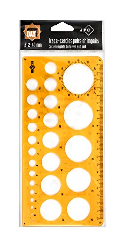 JPC CREATIONS Trace-cercles pairs et impairs de 2 à 40 mm
