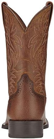 Ariat Mens Sport Wide Square Toe Western Boot Fiddle Brown/Powder Brown 7.5 Wide | Image 4