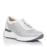  PITILLOS 1361 Deportivo Piel Cordones Mujer Plata 39