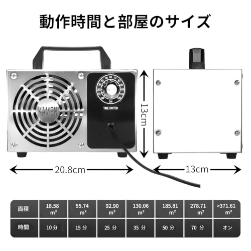 オゾン発生器 オゾン脱臭器 60分タイマー 空気清浄機 業務用 家庭用 PSE認証済み (38000mg)