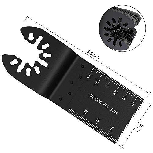 10 Pcs Oscillating Tool Blades Wood Oscillating Multitool Quick Release Saw Blades Professional Oscillating Saw Blades Fit For Dewalt, Porter Cable,Rockwell,Makita,Black & Decker,Bosch Craftsman #TOP2
