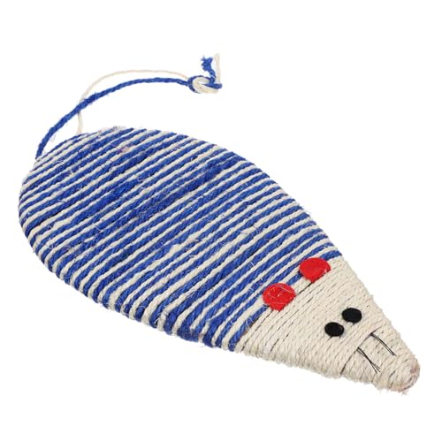 Garneck Colorful Cat Scratching Post Creative Mouse Shaped for Indoor Cats Claw Grinding Board Fun and Adorable Design Space Saving Pet Accessory Random Color