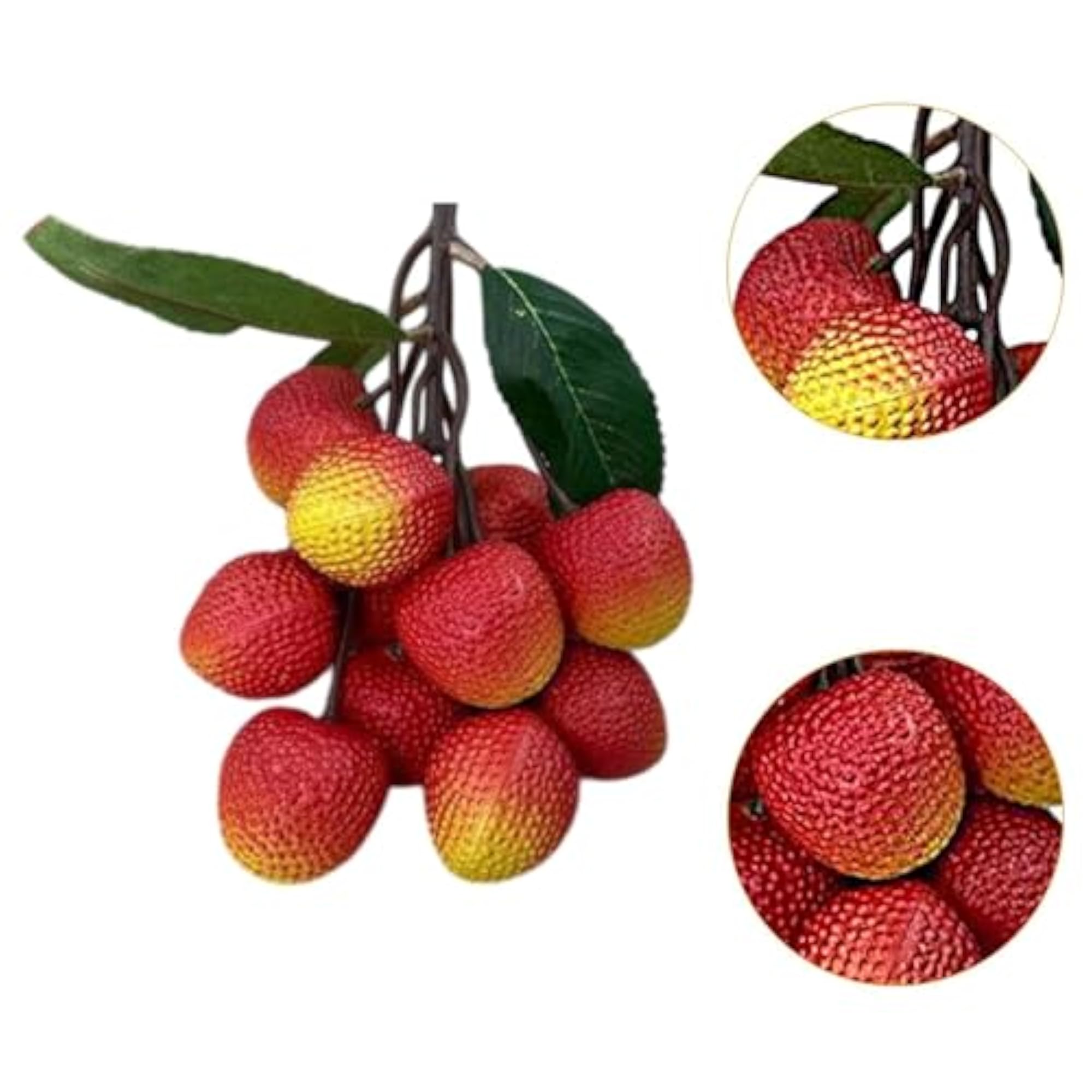 6 Pieces Small Miniature Fruit Assorted Resin Fruit Figurine
