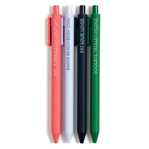 Set de 4 bolígrafos gel temáticos Princesa Pippi Post miniatura 3