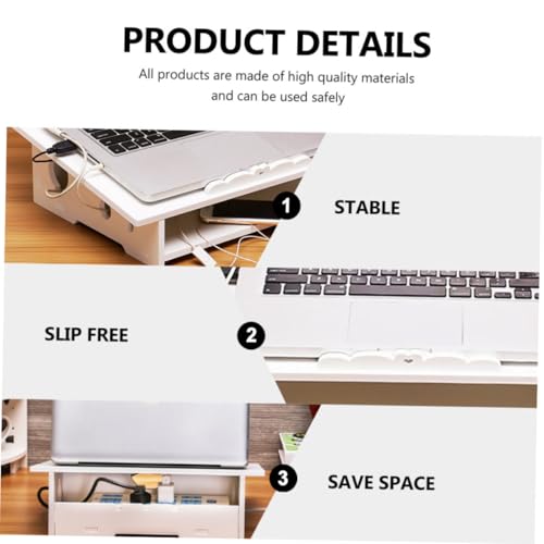 Support ordinateur portable stable BESPORTBLE avec rangement de bureau