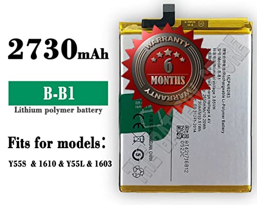 Image of THE BATTERY STORE Orignal B-B1 Battery compatible for Vi-vo Y55 Y55A Y55L Y55S ( Battery with 6 month warranty and high capacity battery backup. Carefully check your phone model and purchase.(FOR B-B1)