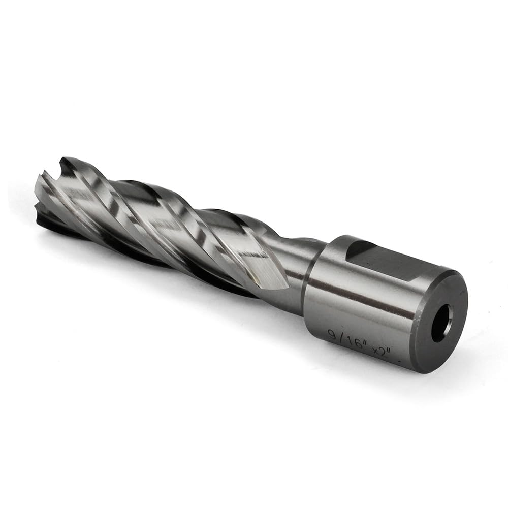Annular Cutter 3/4 Inch Weldon Shank 9/16 Cutting Diameter 2 Cutting Depth Slugger Bits HSS Kit for Magnetic Drill Press