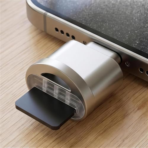 Micro SD Card Reader for iPhone 16/15 Series, USB-C to Micro SD/TF Card