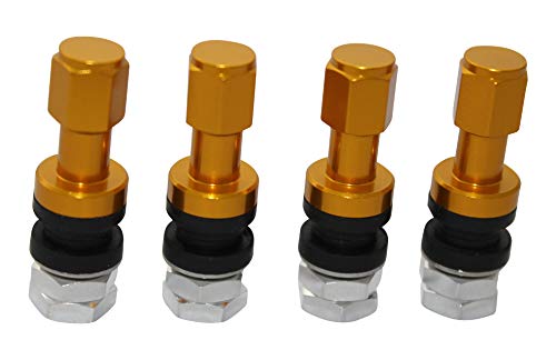 Valves de roues Aluminium Or V2-GD pour pneu de voiture et moto