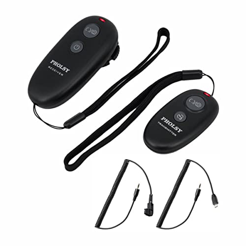 PHOLSY Disparador Remoto Disparador Inalámbrico con 2 Cables para Sony Alpha a1 a9 a58 a6000 a5000 a7iii HX350 HX400V HX300 a68 a37 a5100 a6300 a6500 a7ii a300 HX60 HX80 RX10IV a7RM2 a7S ZV 1