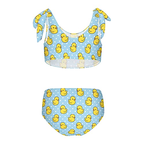 Image of Flying Bee Honey On Yellow Girls Bikini Sets 2 Piece Swimsuits Bathing Suit Swimwear
