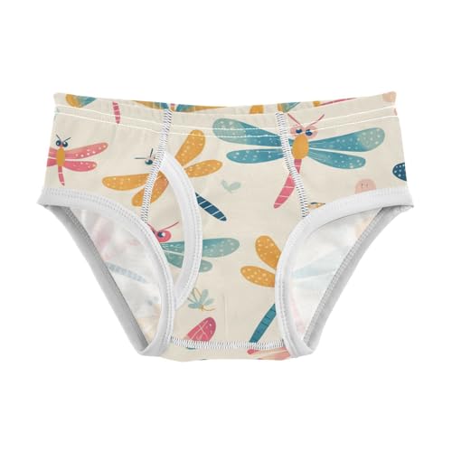 KLL Dragonfly Pattern Illustration Toddler Boys' Cotton Briefs Breathable Children Panties