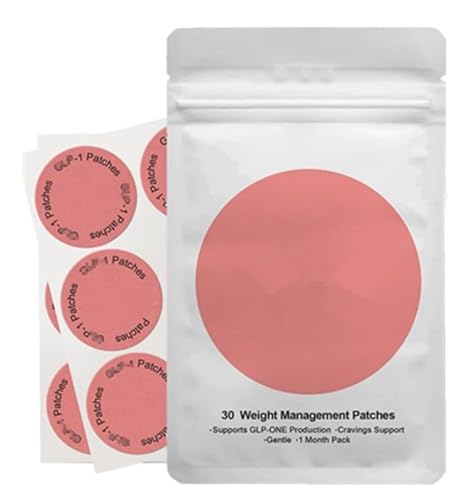 Bamideo Slim Patches,Natural Ingredients Cosmetic Patch with L Glutamine, Chromium, Pomegranate and Cinnamon, para pérdida de peso, cómodos, para mujeres y niñas (1)