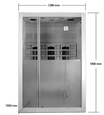 Infrarot Sauna für 2 Personen Oslo-6
