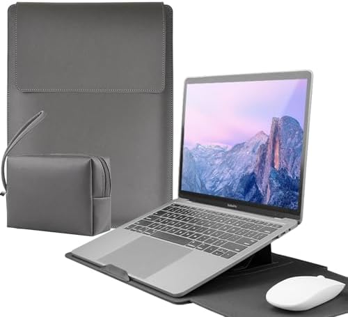 Vertical Laptop Sleeve Leather case13-13.3-14 Inch Compatible wit...
