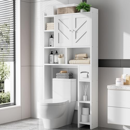 Meilocar Over The Toilet Storage Cabinet, Freestanding Storage Cabinet Over Toilet, Bathroom...